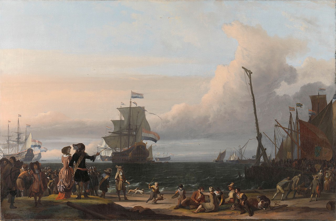 Nederlandse schepen op de rede van Texel - Cornelis Tromp
